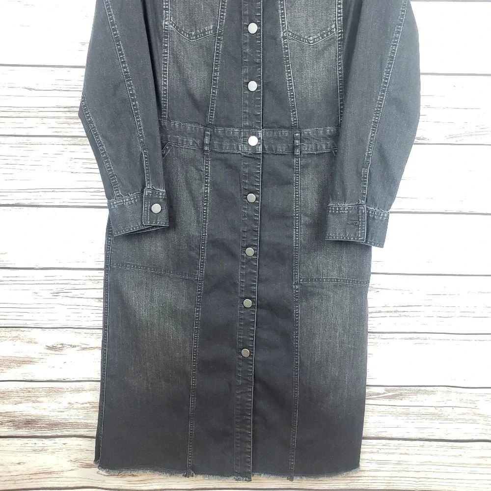 LOGO by Lori Goldstein Sz 2 Denim Duster Jacket - Picture 4 of 8